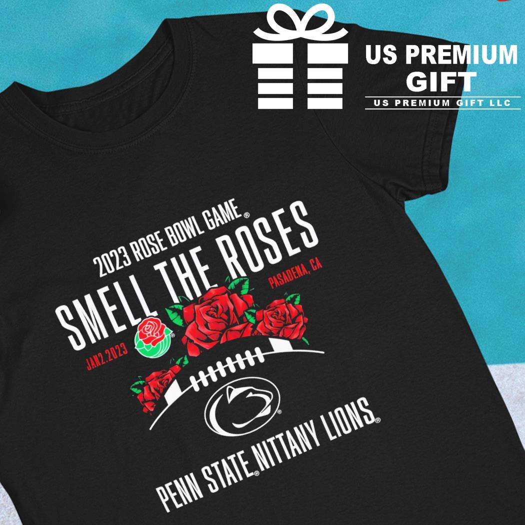Penn State Nittany Lions Rose Bowl game Smell the roses football logo floral shirt