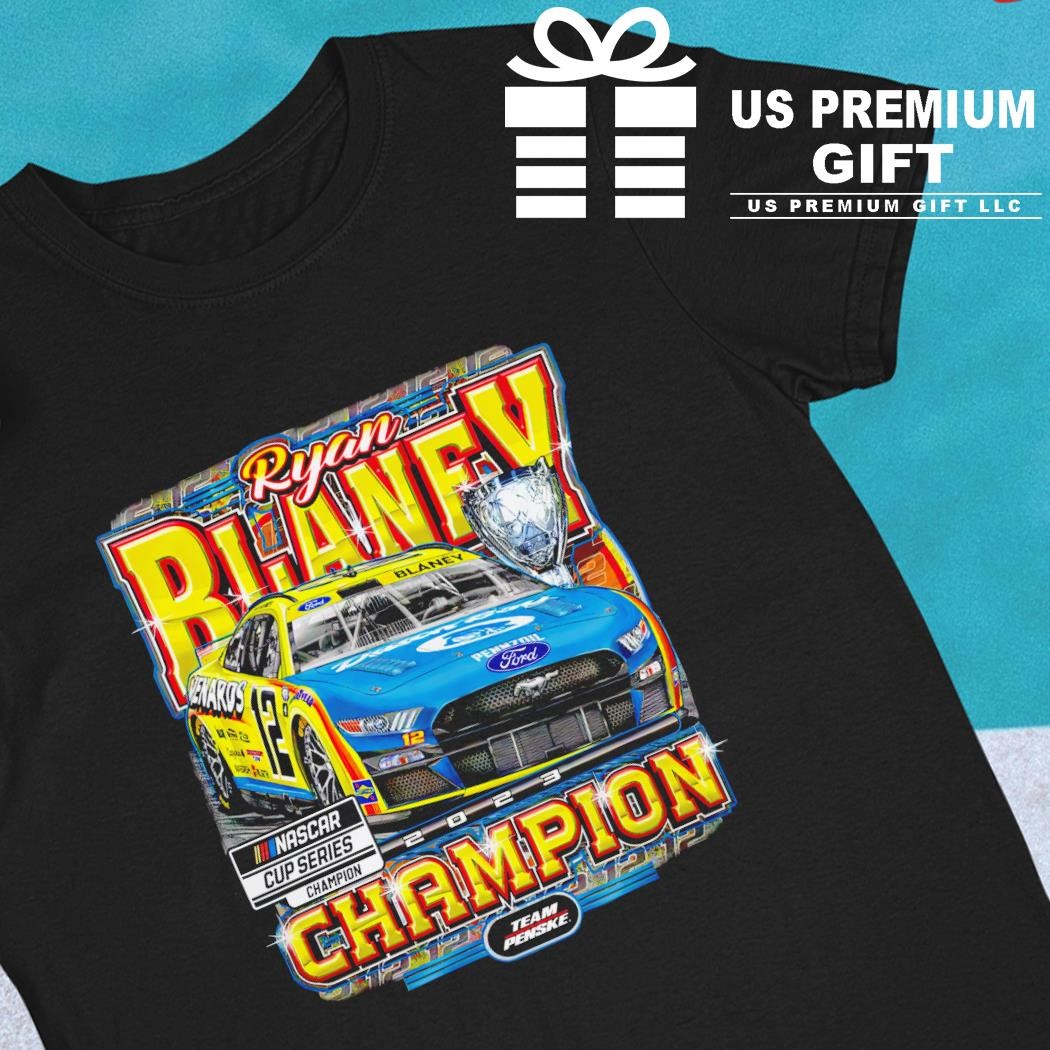 Ryan Blaney team Penske 2023 NASCAR Cup Series Champion racing driver poster shirt