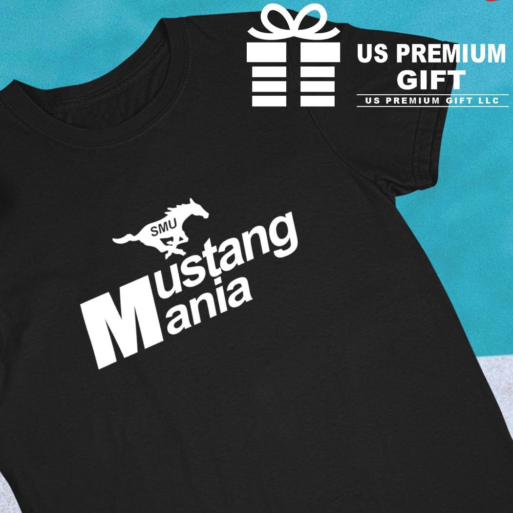 SMU Mustangs Mania football logo shirt