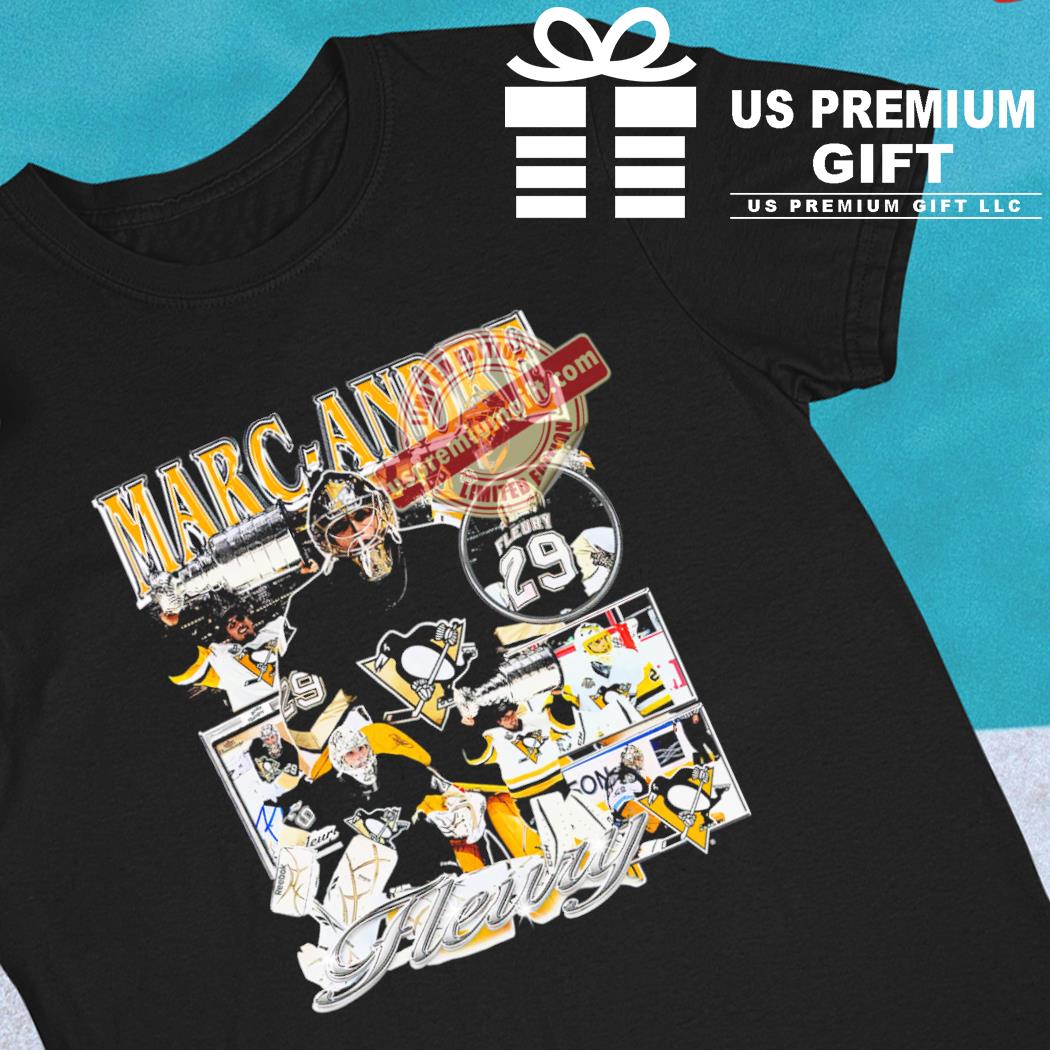 Marc-André Fleury Pittsburgh Penguins ice hockey player logo Vintage shirt