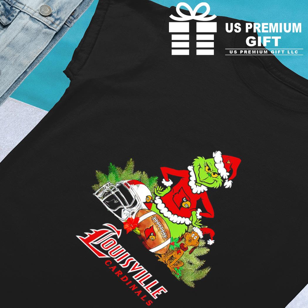 The Grinch Louisville Cardinals Football Christmas 2023 T Shirt