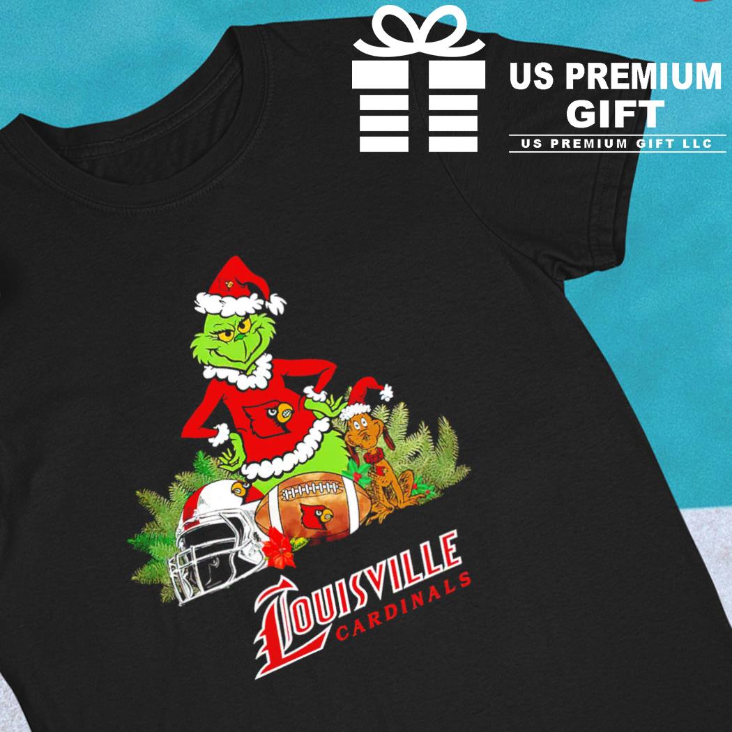 The Grinch Louisville Cardinals Football Christmas 2023 T Shirt