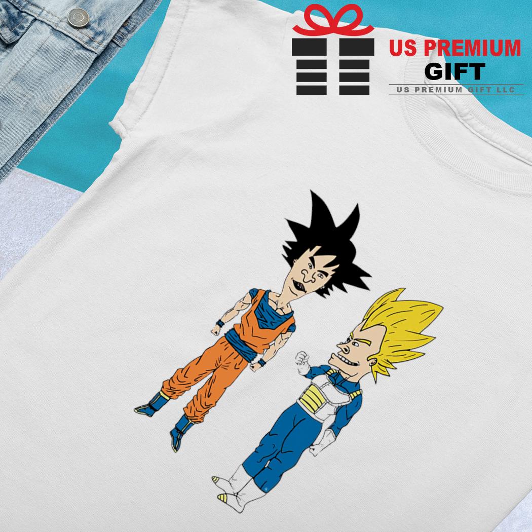 Beavis Vegeta and Butt-Head Songoku cartoon characters parody shirt,  hoodie, sweater, long sleeve and tank top