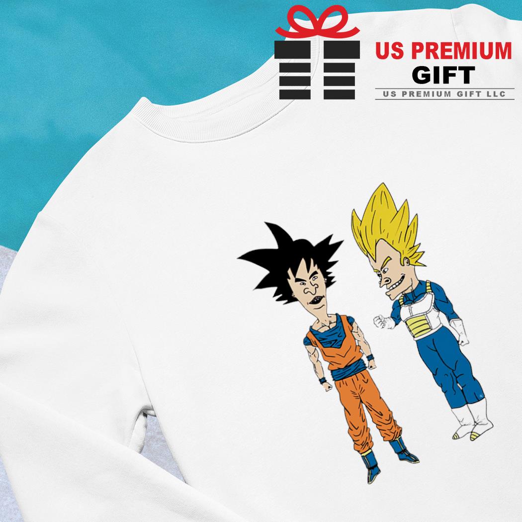 Beavis Vegeta and Butt-Head Songoku cartoon characters parody shirt,  hoodie, sweater, long sleeve and tank top