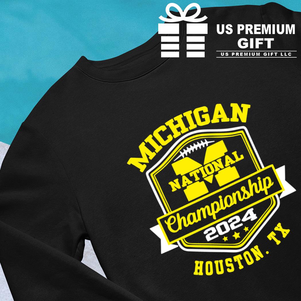 Michigan Wolverines football National Championship 2024 Houton Tx logo ...