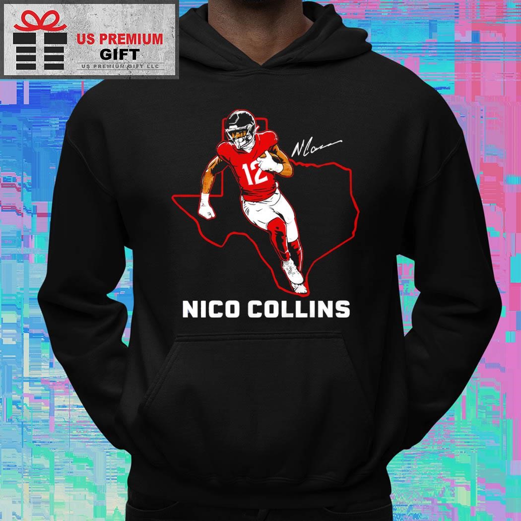 Nico Collins football player State star signature 2024 shirt, hoodie, sweater, long sleeve and