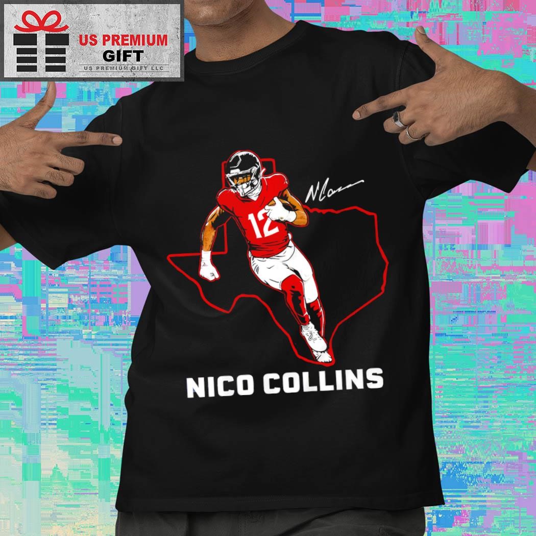 Nico Collins football player State star signature 2024 shirt, hoodie, sweater, long sleeve and