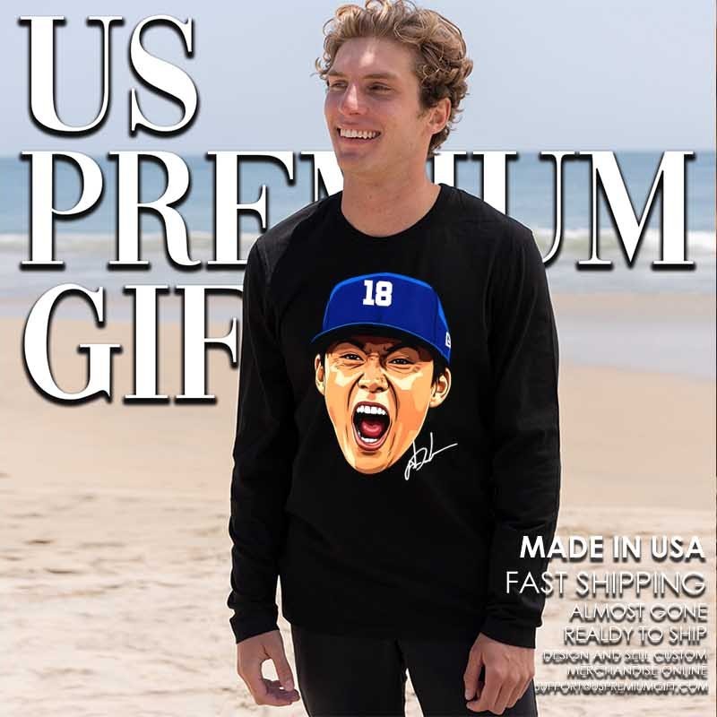 Yoshinobu Yamamoto big head scream Los Angeles Dodgers 2025 World