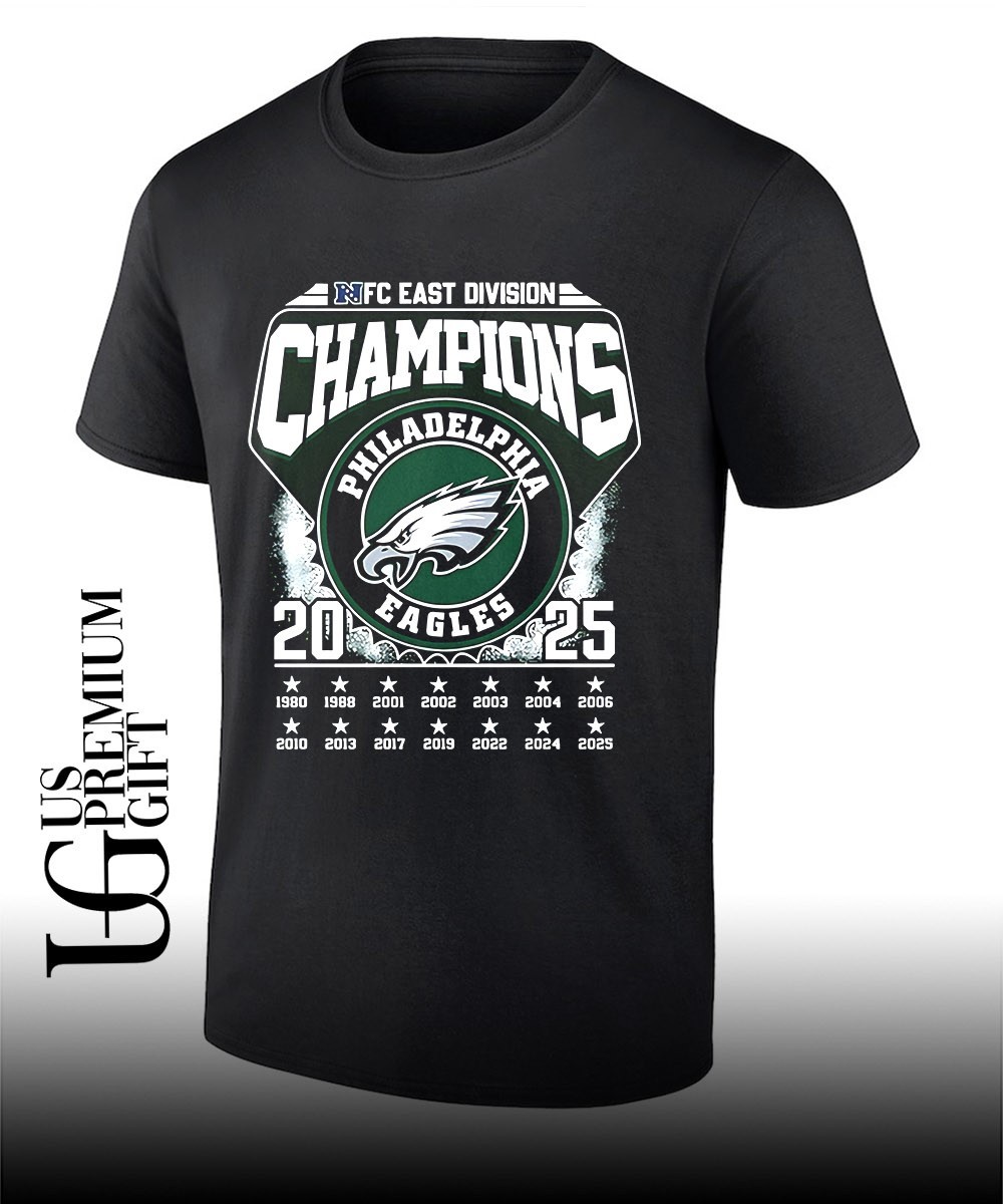 Congrats Philadelphia Eagles 2025 NFC East Champions shirt, hoodie