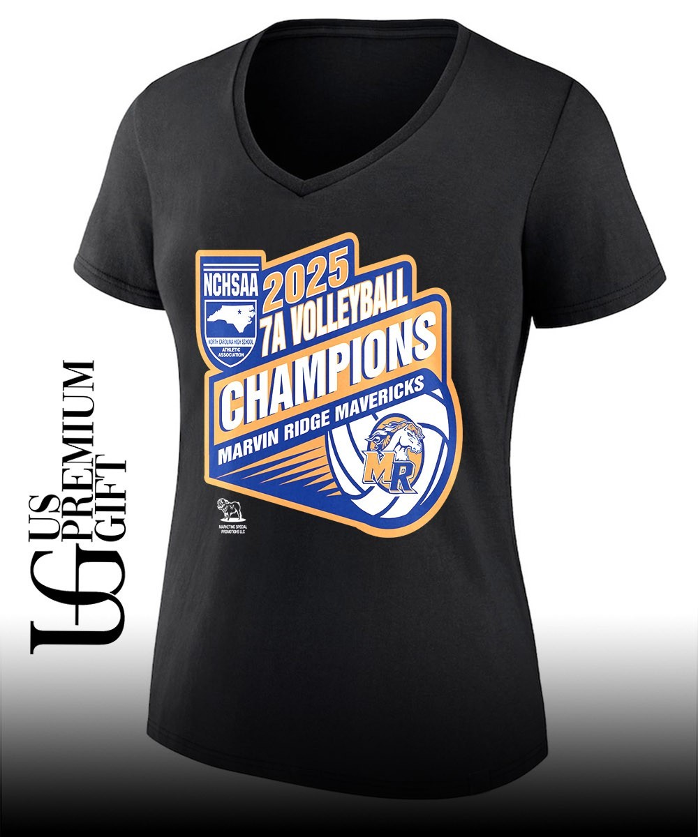 Marvin Ridge Mavericks NCHSAA 7A Volleyball Champions 2025 shirt