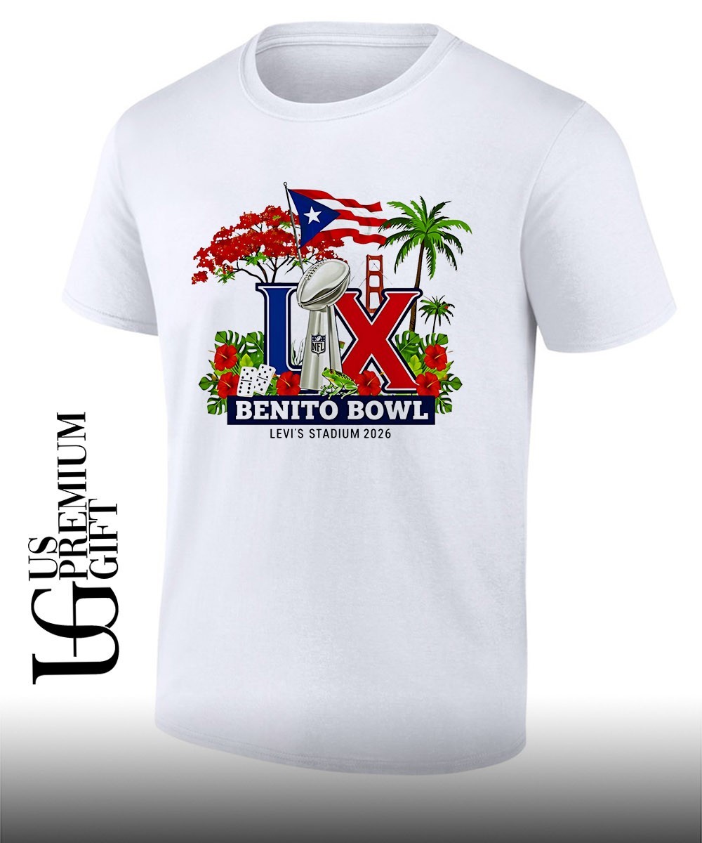 Benito Bowl LX Big Game Puerto Rico Levi's Stadium 2026 flag shirt
