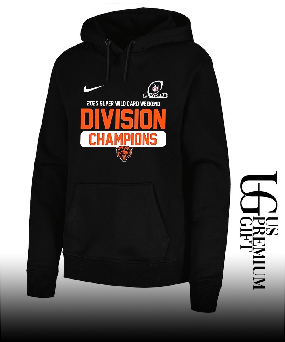 Chicago Bear 2025 NFC Wild Card Weekend Division Champions Nike