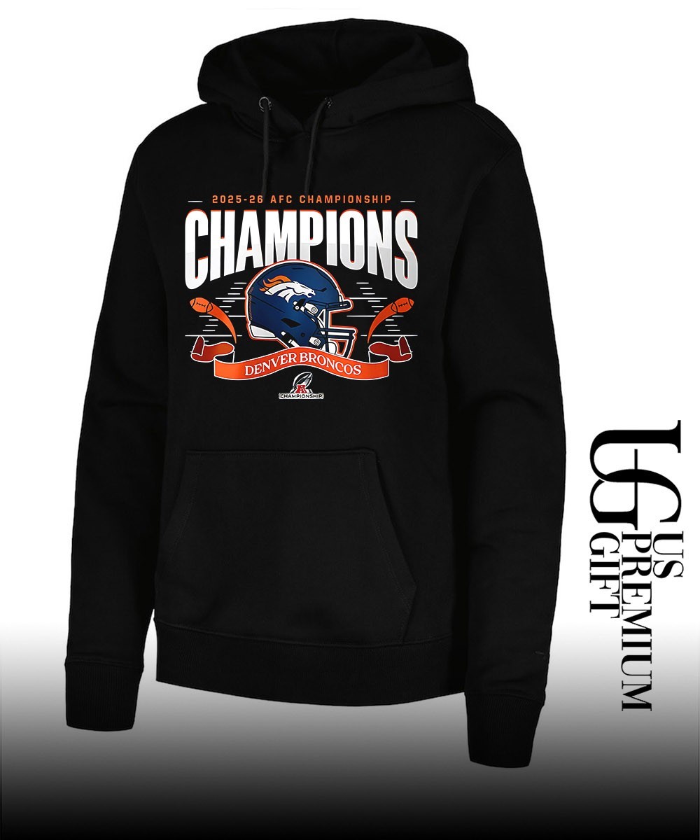 Denver Broncos 2025-26 AFC Champions helmet shirt, hoodie, sweater