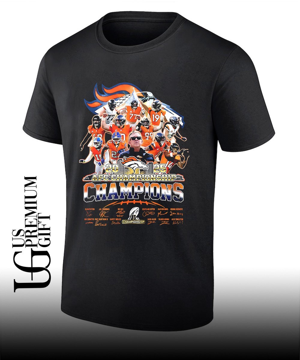 Denver Broncos 2025-26 AFC Champions helmet shirt, hoodie, sweater