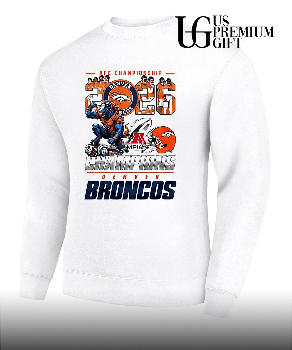 Denver Broncos 2026 AFC Championship Champions mascot shirt