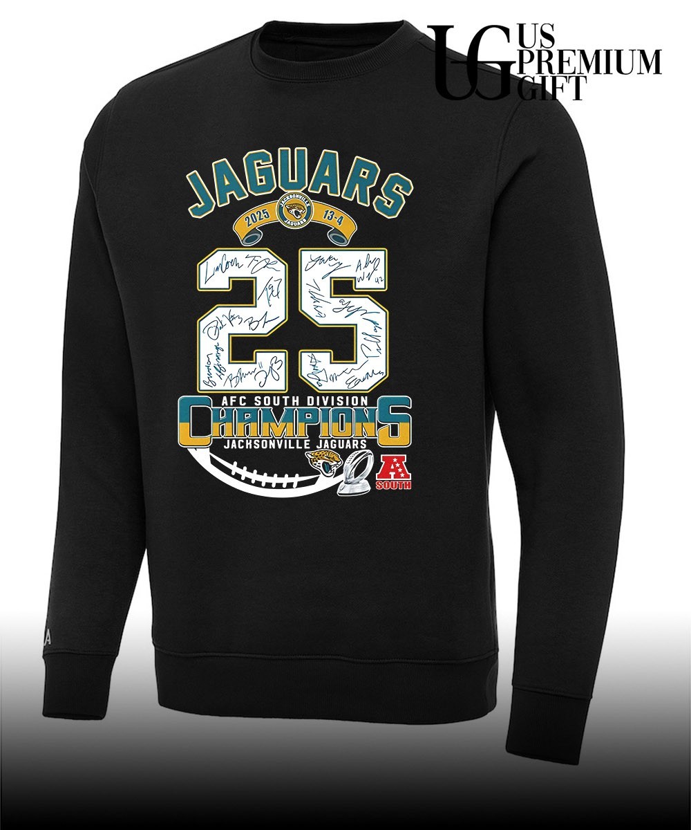 Jacksonville Jaguars AFC South Division Champions 2025 signature