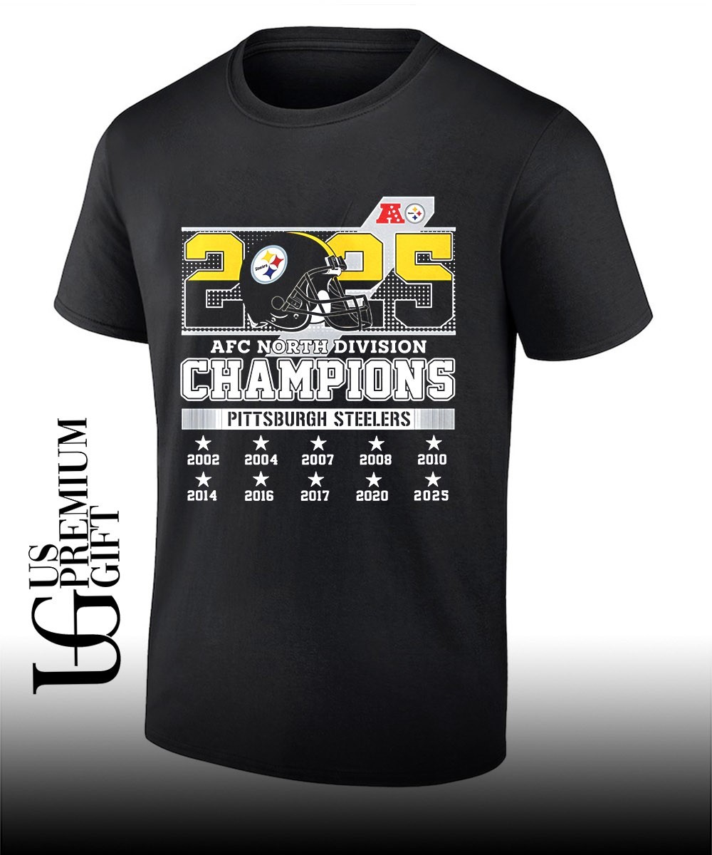 Pittsburgh Steelers AFC North Champions 2025 signature poster