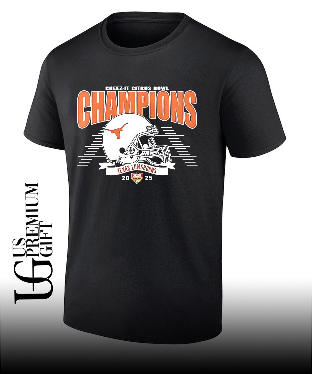 Texas Longhorns Football 2025 Citrus Bowl Champions helmet shirt