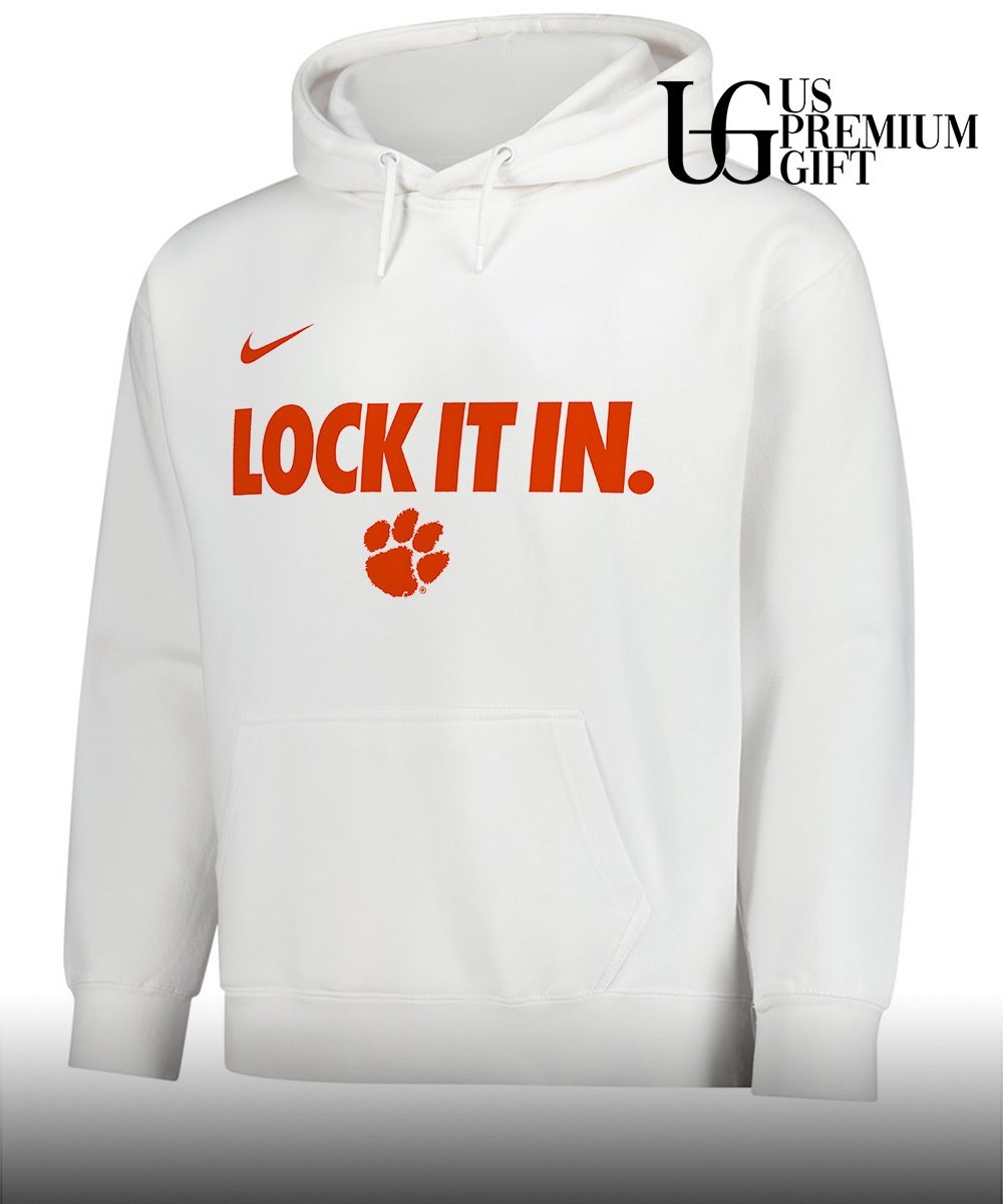 white nike clemson hoodie